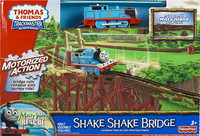 Thomas & Friends 托马斯&朋友 摇摇摆摆过吊桥+洗浴喷水火车+胖总管小汽车+万代模型 4件装