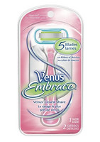 凑单良品：Gillette 吉列 Venus Embrace 女式剃毛刀（1刀架/2刀头）