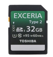 TOSHIBA 东芝 EXCERIA系列 Type 2型 SD存储卡（UHS-1、32GB、Class10）