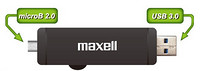 Maxell 麦克赛尔 双龙系列 32GB/64GB 双口U盘（USB3.0+microUSB）