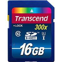 再特价：Transcend 创见 SDHC 16GB 存储卡（300x、Class10、UHS-I）