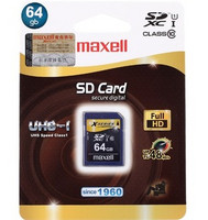 再特价：Maxell 麦克赛尔 64G SDXC高速存储卡（UHS1）