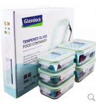 GLASSLOCK 三光云彩 GL07 钢化玻璃保鲜盒 5件套*2套