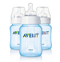 凑单品：PHILIPS 飞利浦 AVENT 新安怡 经典系列奶瓶 260ml*3瓶 （蓝色）