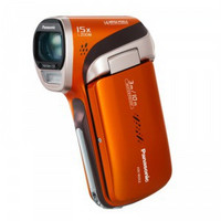 限华北：Panasonic 松下 HX-WA2GK 数码摄像机 橙色（防水，1080P 60i/30p，光变）