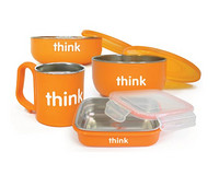 Thinkbaby Complete BPA Free Feeding Set 宝宝餐具套装（蓝色、橘色）