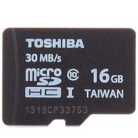 限华中：TOSHIBA 东芝 TF存储卡（16G、UHS-I）