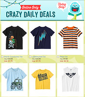 促销活动：Crazy8  Crazy daily deal 童装