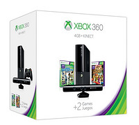 Xbox 360E 4GB +Kinect 套装