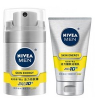 NIVEA 妮维雅 男士活力劲肤露50g + 男士活力醒肤洁面乳100g