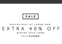 促销活动：J.Crew 官网  Sale区