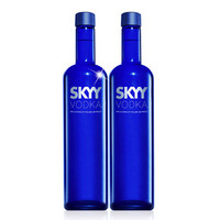 SKYY 深蓝 伏特加 原味 40°750ml 双瓶套装