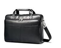 Samsonite 新秀丽 Leather Slim Laptop Brief 真皮男士公文包