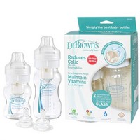 再特价：Dr Brown's 布朗博士 BL-403 初生婴儿 防胀气宽口玻璃奶瓶套装