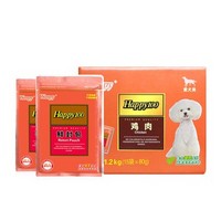 双重优惠：Wanpy 顽皮 Happy100 犬用鸡肉鲜封包 80g*15袋*6份