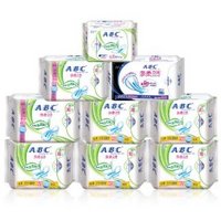 ABC 茶树精华超极薄棉柔卫生巾组合 9件套+护垫20片