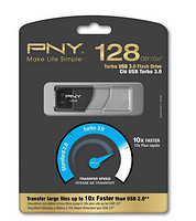 PNY 必恩威 Turbo 128GB U盘（USB3.0、100MB/s写入）