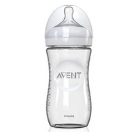 凑单品：PHILIPS 飞利浦 AVENT 新安怡 宽口径自然原生 SCF673 玻璃奶瓶 240ml