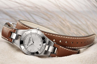 Baume & Mercier 名士 灵霓系列 MOA10070 女士时尚腕表（可替换表带）