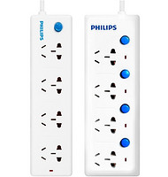 PHILIPS 飞利浦 1.8米 4位总控+4位分控 插座