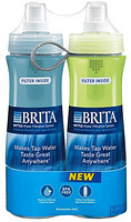 BRITA 碧然德 Soft Squeeze Water Filter 户外过滤水壶 600ml*2只装