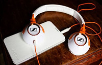 Sennheiser 森海塞尔 HD229 头戴式耳机 白橙色