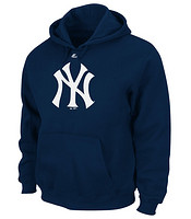 大码福利：Majestic MLB New York Yankees 洋基队 短袖T恤+长袖连帽卫衣套装