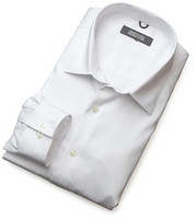 Kenneth Cole Reaction Spread Collar Tonal Solid Woven 男士条纹衬衣