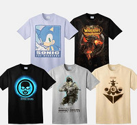 Video Game T-Shirts 游戏主题汗衫随机2件