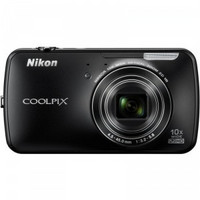 Nikon 尼康 COOLPIX S800c 智能数码相机 黑色（安卓2.3、wifi/GPS、10倍光变、1600W）