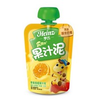 Heinz 亨氏 乐维滋果汁泥 苹果香橙120g