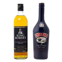 限华北华南：Baileys 百利 甜酒 750ml+苏格兰王二世40度威士忌 700ml