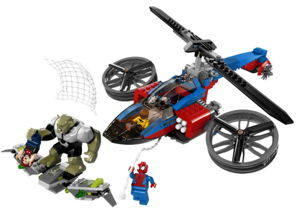 lego 乐高 superheroes 超级英雄系列 76016 蜘蛛侠直升机救援