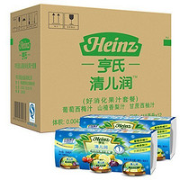 Heinz 亨氏 清儿润 好消化果汁套餐（葡萄西梅汁，香梨山楂汁，甘蔗西柚汁）118ml*12