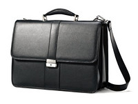 历史新低：Samsonite 新秀丽 Leather Flapover Case 公文包