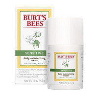 凑单品：Burt's Bees 小蜜蜂 Sensitive Skin Daily Moisturizing Cream with Cotton Extract 日常保湿霜