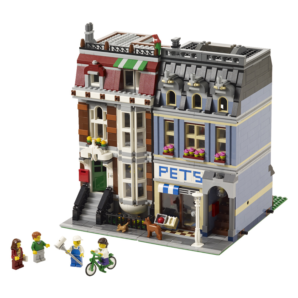 lego 乐高 10218 creator town hall 街景系列 宠物店