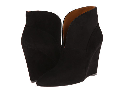 Nine West 玖熙 Darbie 女士真皮坡跟短靴