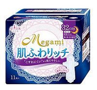 Goo.N 大王 Elis Megami 超薄透气夜用护翼卫生巾 320mm