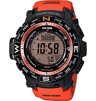 新低价：CASIO 卡西欧 PRW-3500-4CR 登山系列 男款电波腕表