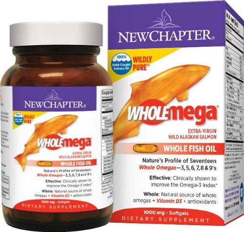 NEW CHAPTER 新章 Wholemega 天然鱼油 1000mg 120粒