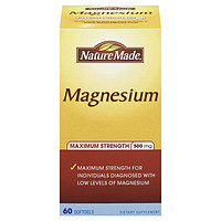 Nature Made Maximum Strength Magnesium 高浓度镁液体胶囊 500mg 60粒