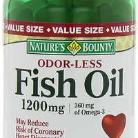NATURE‘S BOUNTY 自然之宝 Odorless Fish Oil 深海鱼油 1200mg 200粒