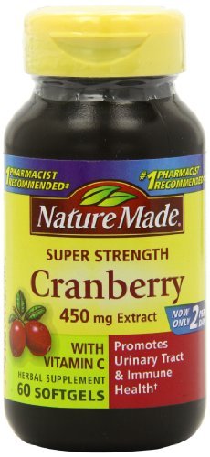 Nature Made Super Strength Cranberry with Vitamin C 蔓越莓维C胶囊