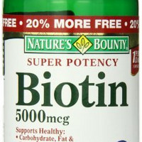 NATURE‘S BOUNTY 自然之宝 Biotin 生物素 5000mcg 72粒