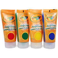 Crayola 绘儿乐 4色手指画颜料(红，黄，蓝，绿) 55-0011*4套