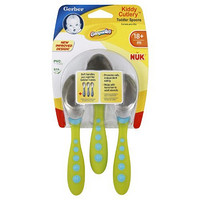 Gerber 嘉宝 Graduates Kiddy Cutlery Spoons 婴幼儿童训练餐勺 3支装