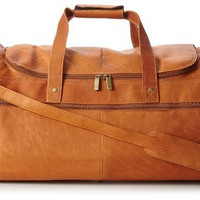 DAVID KING & CO Extra Large Multi Pocket Duffel 真皮超大旅行包