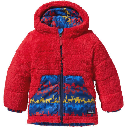 巴塔哥尼亚 Patagonia Reversible Tribbles 男童两面穿抓绒衣