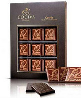 Godiva 歌帝梵  72%黑巧克力礼盒 36片